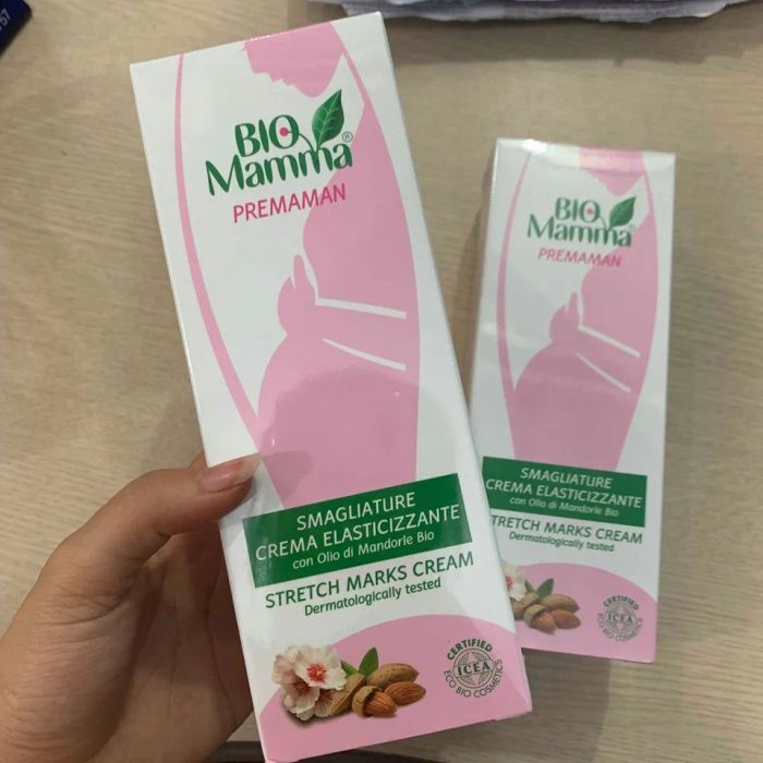 Hình ảnh 2 của kem chống rạn da hữu cơ Bio Mama, thể hiện vẻ đẹp thuần khiết và hiệu quả vượt trội trong chăm sóc da mẹ bầu.