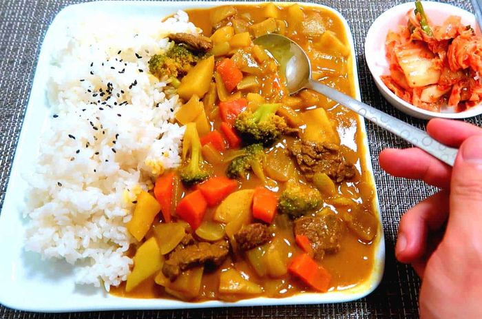 Hình ảnh minh họa món ăn từ Bột cà ri không cay Ottogi
