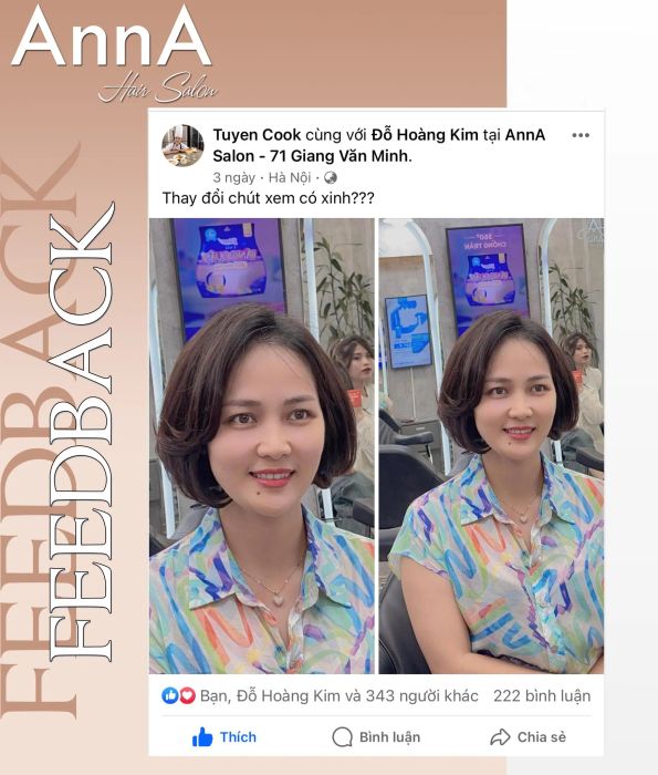 Hình ảnh không gian hiện đại tại AnnA Salon