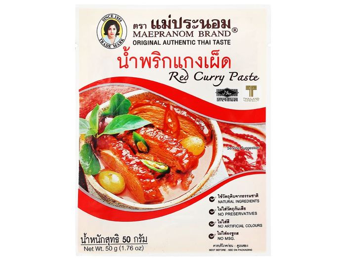 Hình ảnh Bột cà ri đỏ Mae Pranom chính hãng