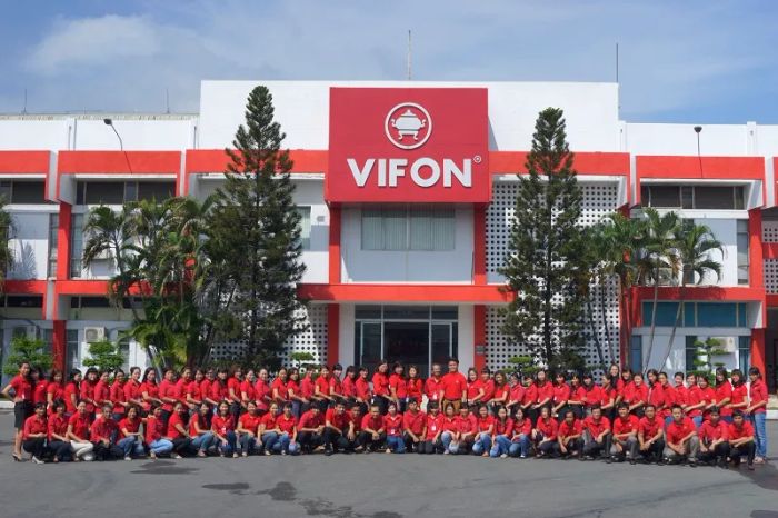 Hình ảnh nhà máy sản xuất hiện đại của VIFON