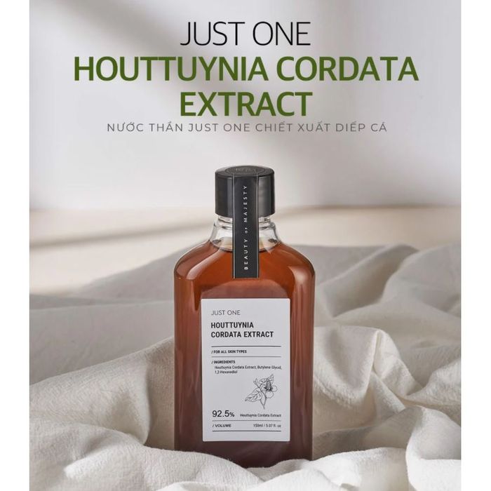 Nước Hoa Hồng Chiết Xuất Rau Diếp Cá 92,5% B.O.M Just One Houttuynia Cordata Extract ảnh 1