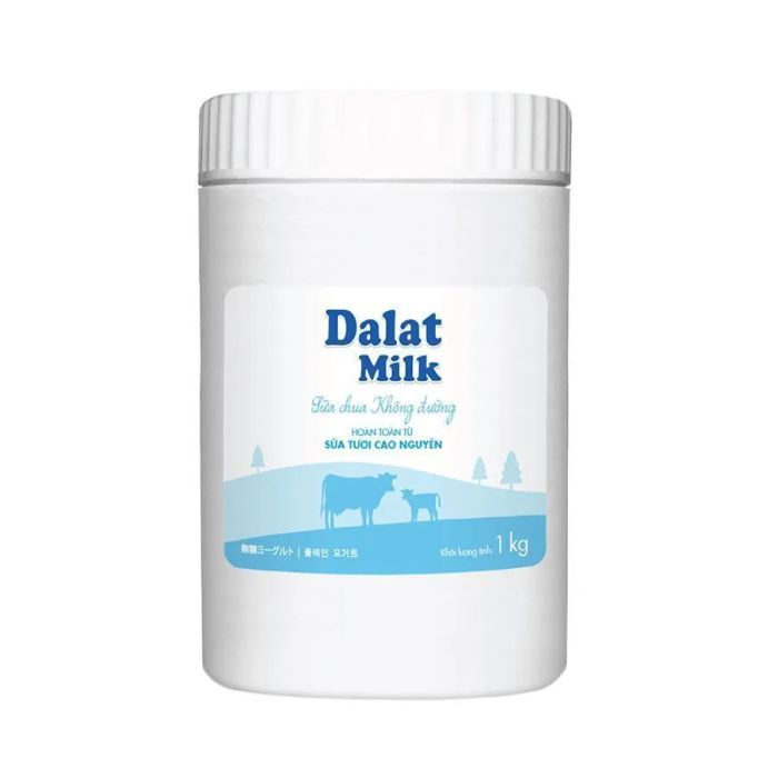 Hình ảnh sữa chua Dalat Milk không đường - Đặc sản dinh dưỡng từ Đà Lạt