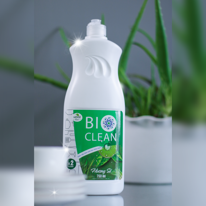 Hình ảnh chai nước rửa chén Bio Clean thiết kế sang trọng