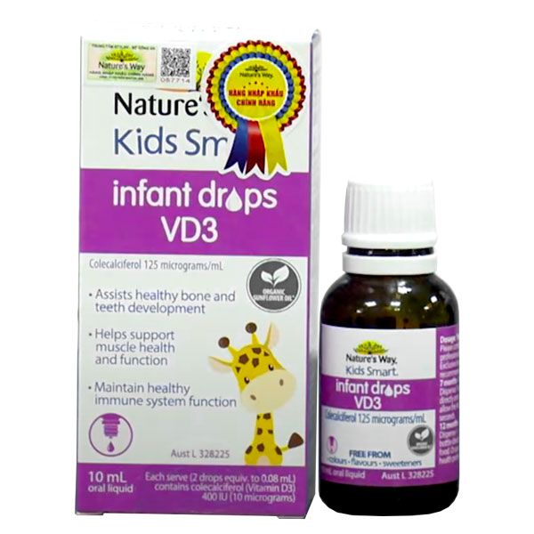 Hình ảnh thực tế Nature's Way Kids Smart Infant Drops VD3 (ảnh 2)