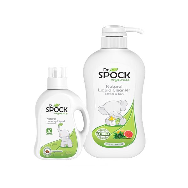 Hình ảnh thực tế nước giặt xả Dr. Spock Organics - Sản phẩm hữu cơ từ Malaysia