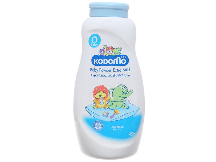 Hình ảnh thực tế Phấn Rôm Kodomo Extra Mild - Bao bì tiện dụng