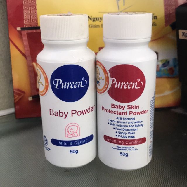 Hình ảnh thực tế Phấn Rôm Pureen Baby Skin Protectant Powder phiên bản mới