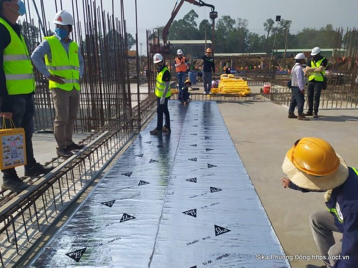 Hình ảnh thực tế SikaBit W15 - Màng chống thấm tiêu chuẩn châu Âu