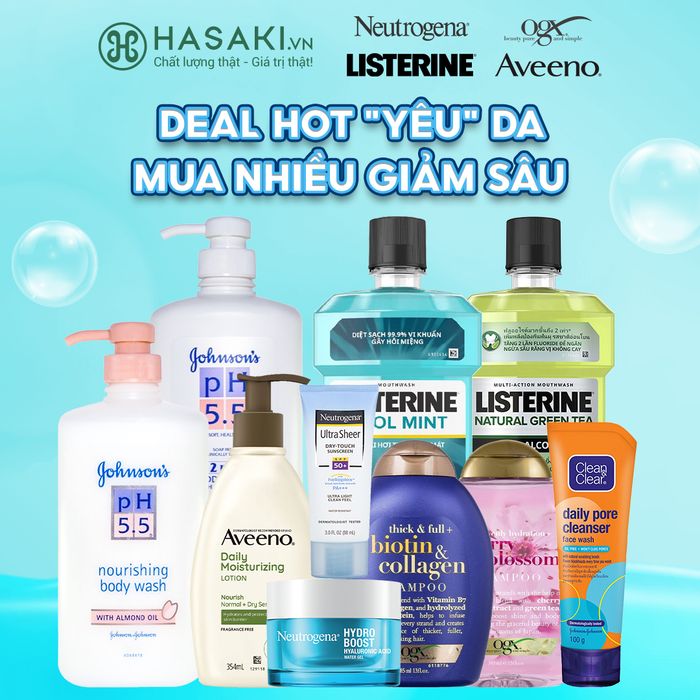 Bộ sưu tập mỹ phẩm đa dạng tại Hasaki