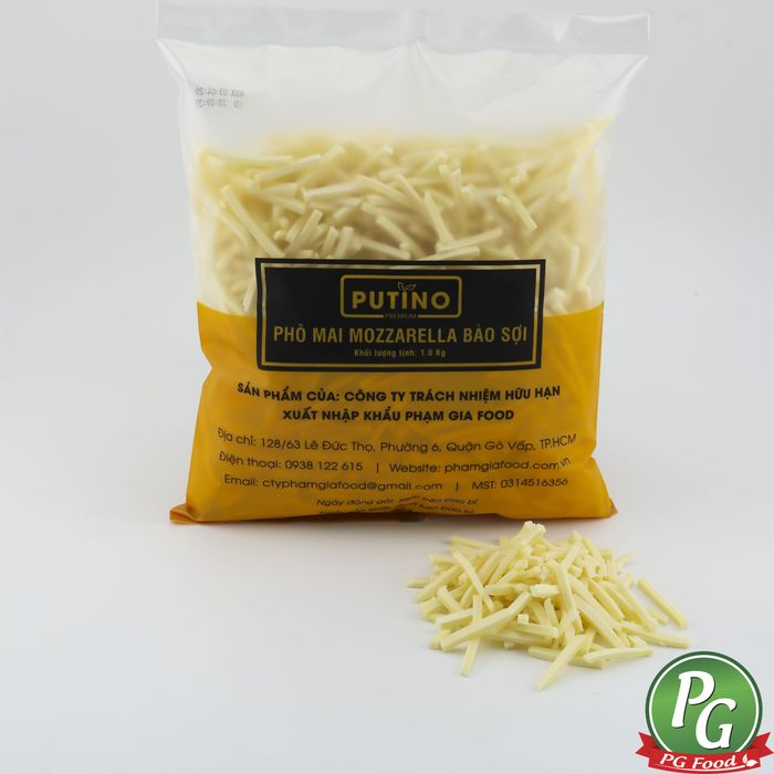 Hình Ảnh Phô Mai Mozzarella Bào Sợi PUTINO 2