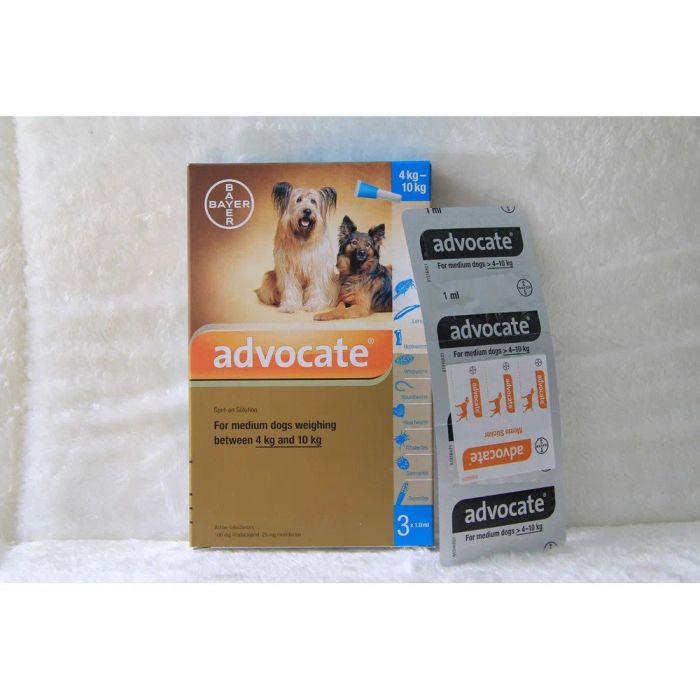 Hình ảnh thực tế tuýp nhỏ gáy Advocate đang được sử dụng