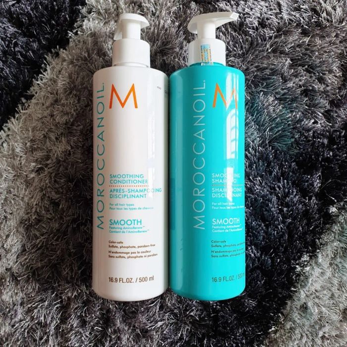 Hình ảnh bộ đôi dưỡng tóc Moroccanoil Smooth