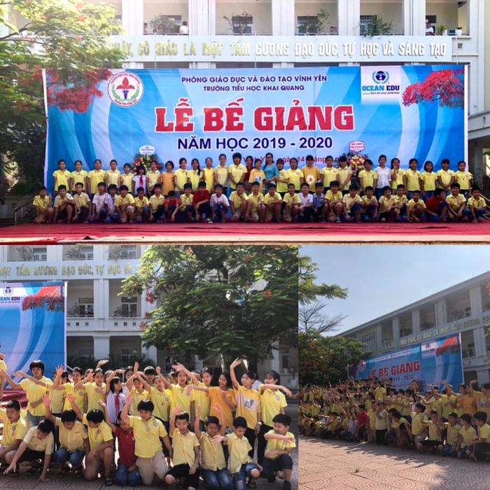 Hình ảnh Trường Tiểu học Khai Quang - Cơ sở vật chất hiện đại với khuôn viên xanh mát