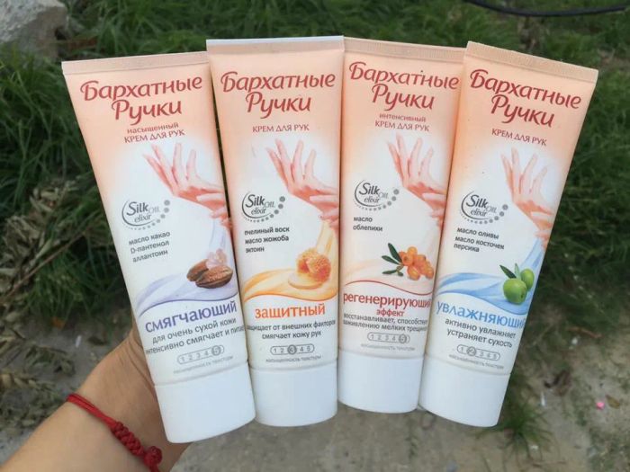 Hình ảnh thực tế kem dưỡng tay Silky Hands