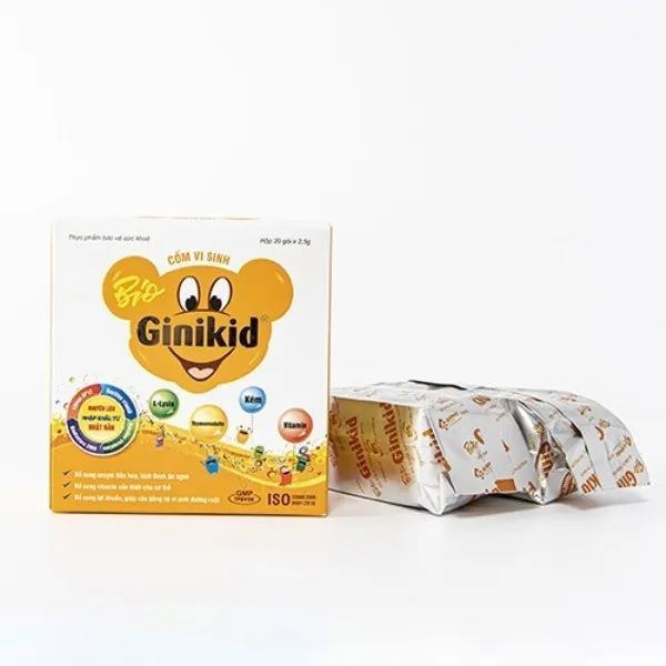 Hình ảnh bao bì Cốm vi sinh Bio Ginikid (ảnh 2)