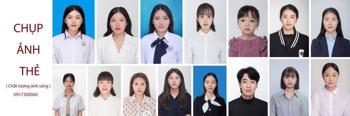 Ảnh mẫu chụp thẻ tại Kim Cương Đỏ Studio