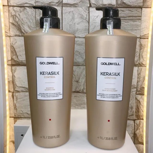 Hình ảnh bộ đôi dưỡng tóc Goldwell Kerasilk Control - phiên bản cao cấp