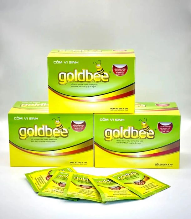 Hình ảnh bao bì Cốm Vi Sinh Goldbee (ảnh 2)