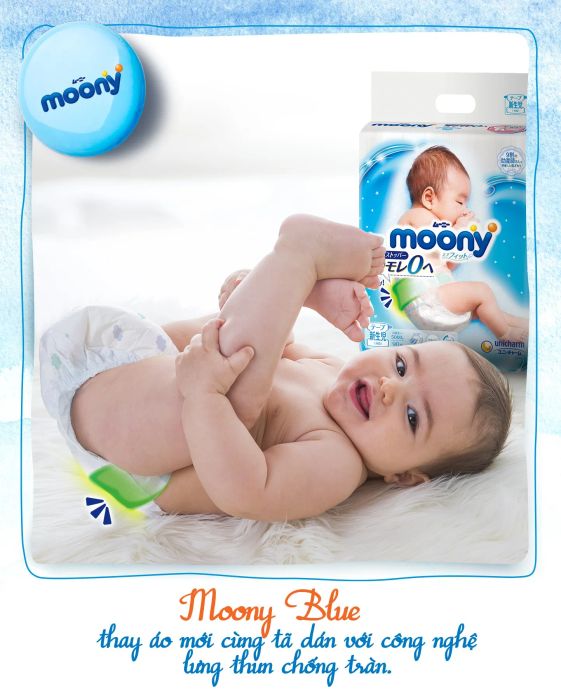 Hình ảnh thiết kế lưng thun thông minh của Moony