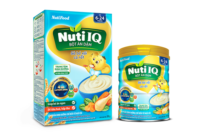 Hình ảnh bột ăn dặm Nuti IQ - Đóng gói tiện dụng