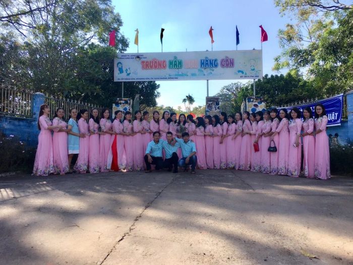 Không gian xanh mát tại Trường Mầm non Hàng Gòn
