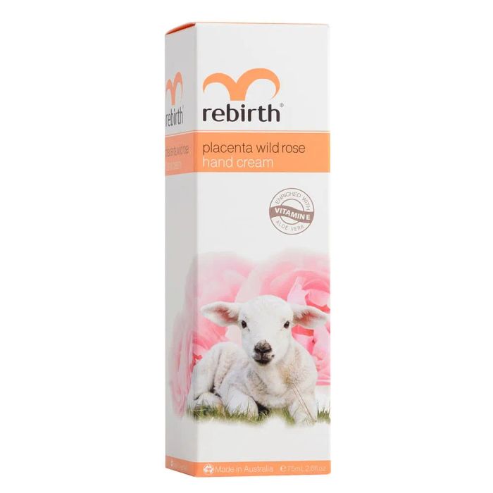 Hình ảnh thực tế kem dưỡng tay Rebirth Placenta Wild Rose