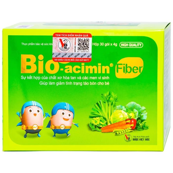 Hình ảnh bao bì Cốm vi sinh Bio-acimin Fiber QD-Meliphar (ảnh 2)