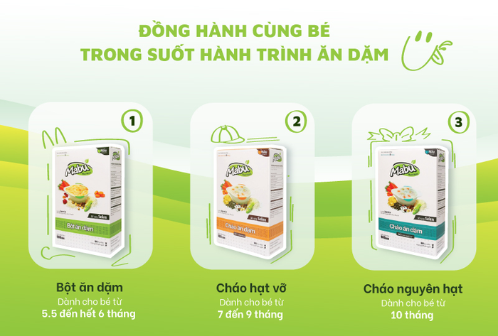 Hình ảnh bột ăn dặm Mabu - Gói đựng tiện lợi