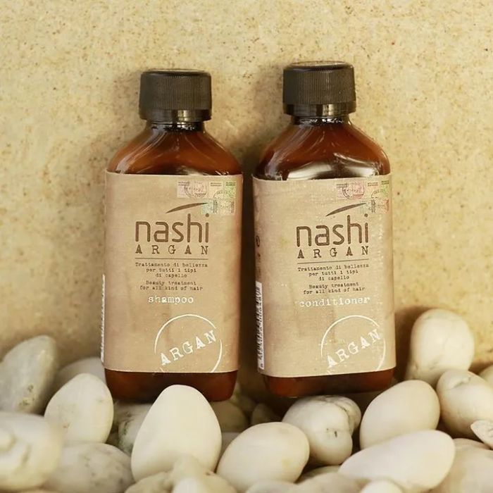 Hình ảnh bộ đôi dưỡng tóc cao cấp Nashi Argan