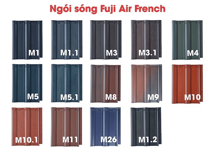 Bộ sưu tập ngói Fuji cao cấp