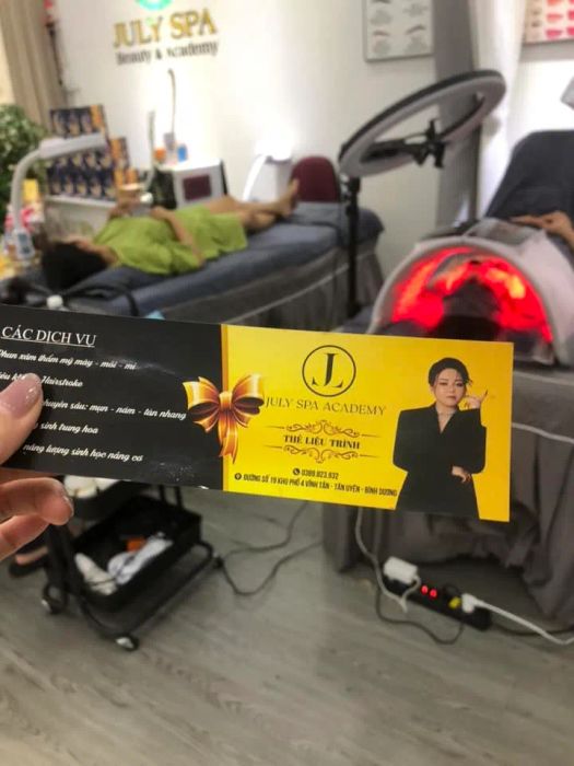 Không gian sang trọng tại July Spa