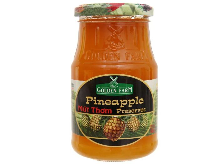 Bộ ảnh mứt dứa Golden Farm Preserves cao cấp