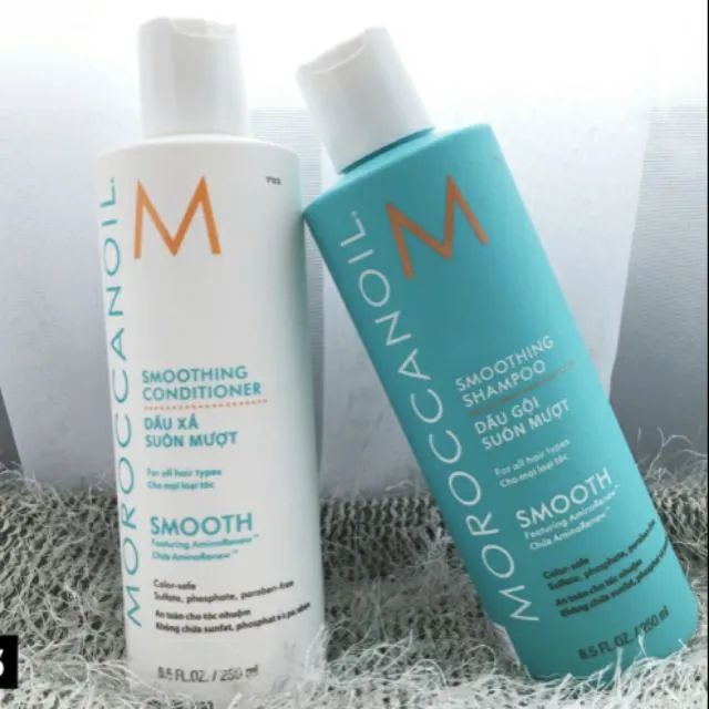 Hình ảnh chi tiết bộ đôi dưỡng tóc Moroccanoil Smooth
