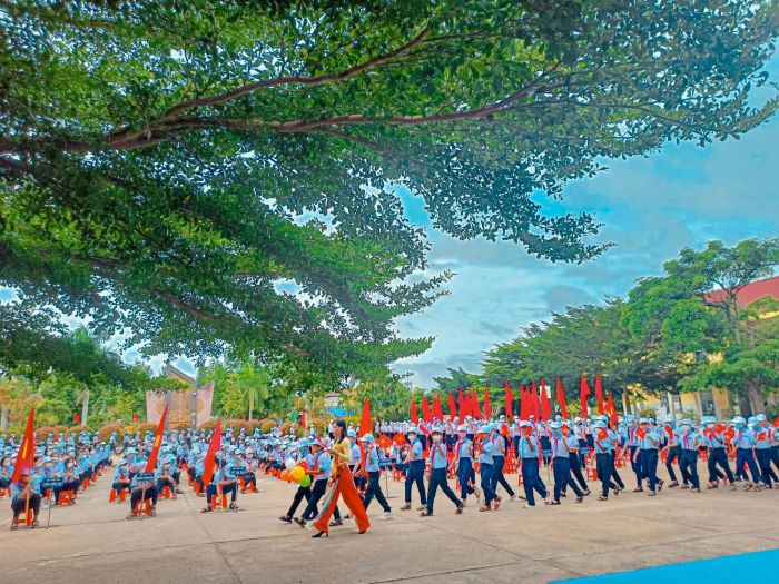 Hình ảnh toàn cảnh Trường THCS Hùng Vương - Ngôi trường chuẩn mực