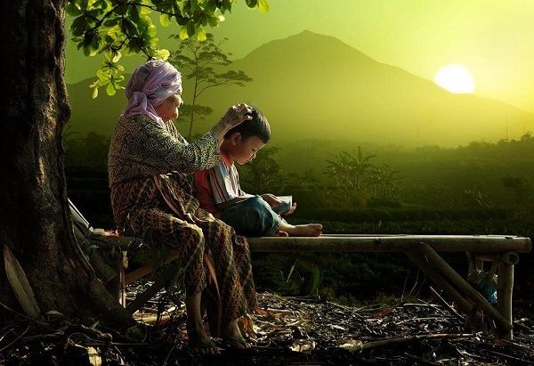Hình ảnh minh họa lá thư gửi ông bà