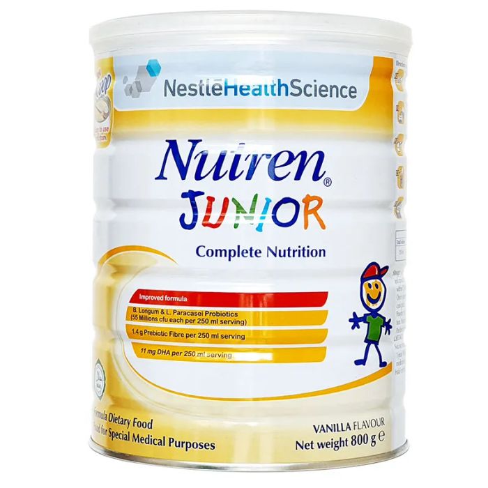 Hình ảnh khác của sữa Nutren Junior Nestle cho thấy sản phẩm được đóng gói tiện lợi, phù hợp cho nhiều nhu cầu sử dụng của trẻ từ 1 đến 10 tuổi.