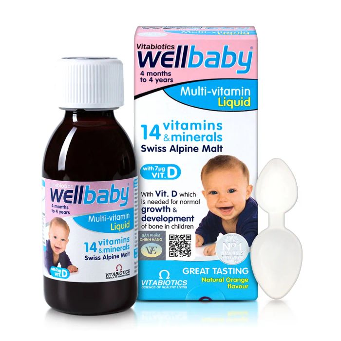 Siro Wellbaby Multi-Vitamin Liquid hỗ trợ sự phát triển não bộ và thị lực của trẻ, tăng cường sức đề kháng và phòng ngừa các bệnh đường hô hấp, đặc biệt trong mùa giao mùa. Với thành phần tự nhiên và công thức độc đáo, sản phẩm giúp bé yêu phát triển khỏe mạnh cả về thể chất và trí tuệ.