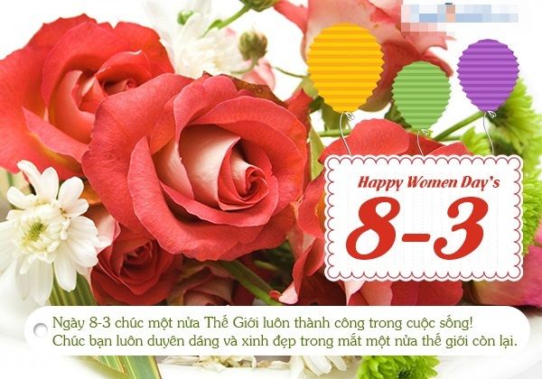 Khoảnh khắc trao hoa và thiệp chúc mừng