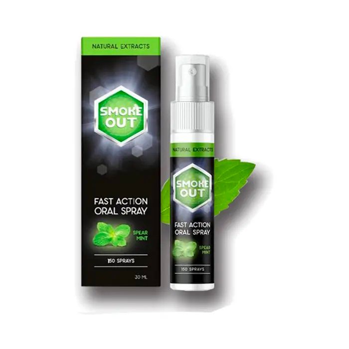 Hình ảnh thực tế Xịt Cai Thuốc Lá Smoke Out phiên bản mới
