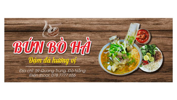 Tô bún sườn bò 'khủng' đầy ắp nguyên liệu tại Bún Bò Hà