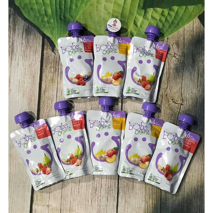 Hình ảnh trái cây nghiền Bubs Organic
