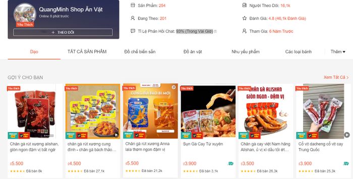 QuangMinh Shop Ăn Vặt - Hình ảnh minh họa 2