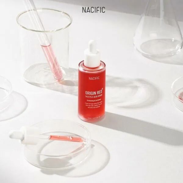 Hình ảnh chân thực: Tinh chất tẩy tế bào chết Nacific Origin Red Salicylic Acid Serum trong thiết kế sang trọng
