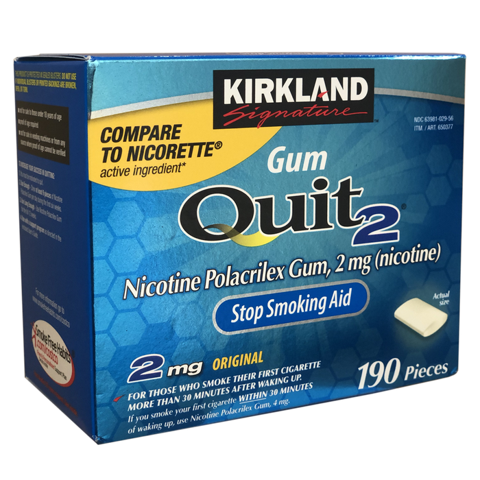 Hình ảnh thực tế kẹo cai thuốc Kirkland Gum Quit 2