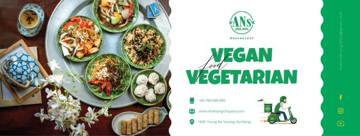 Những món chay phong cách được trình bày nghệ thuật tại ANs