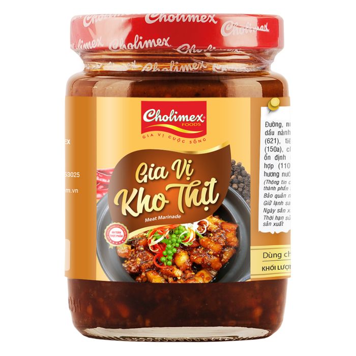 Gia vị kho thịt Cholimex ảnh 2 - Phiên bản đặc biệt với công thức cải tiến, giúp món ăn thêm phần hấp dẫn và màu sắc bắt mắt.