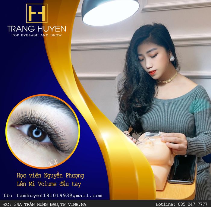 Hình ảnh không gian đào tạo chuyên nghiệp tại Trang Huyền Beauty & Academy