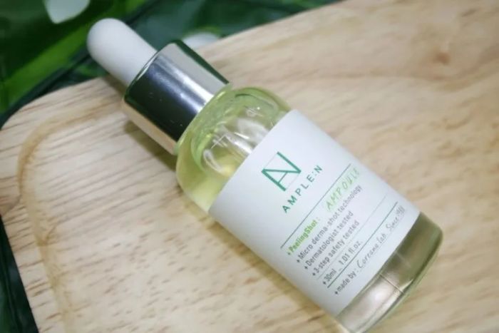 Hình ảnh serum tẩy tế bào chết dịu nhẹ AMPLE:N Peeling Shot Ampoule (ảnh 2)