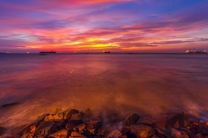 Đón hoàng hôn trên biển tuyệt đẹp ảnh 2